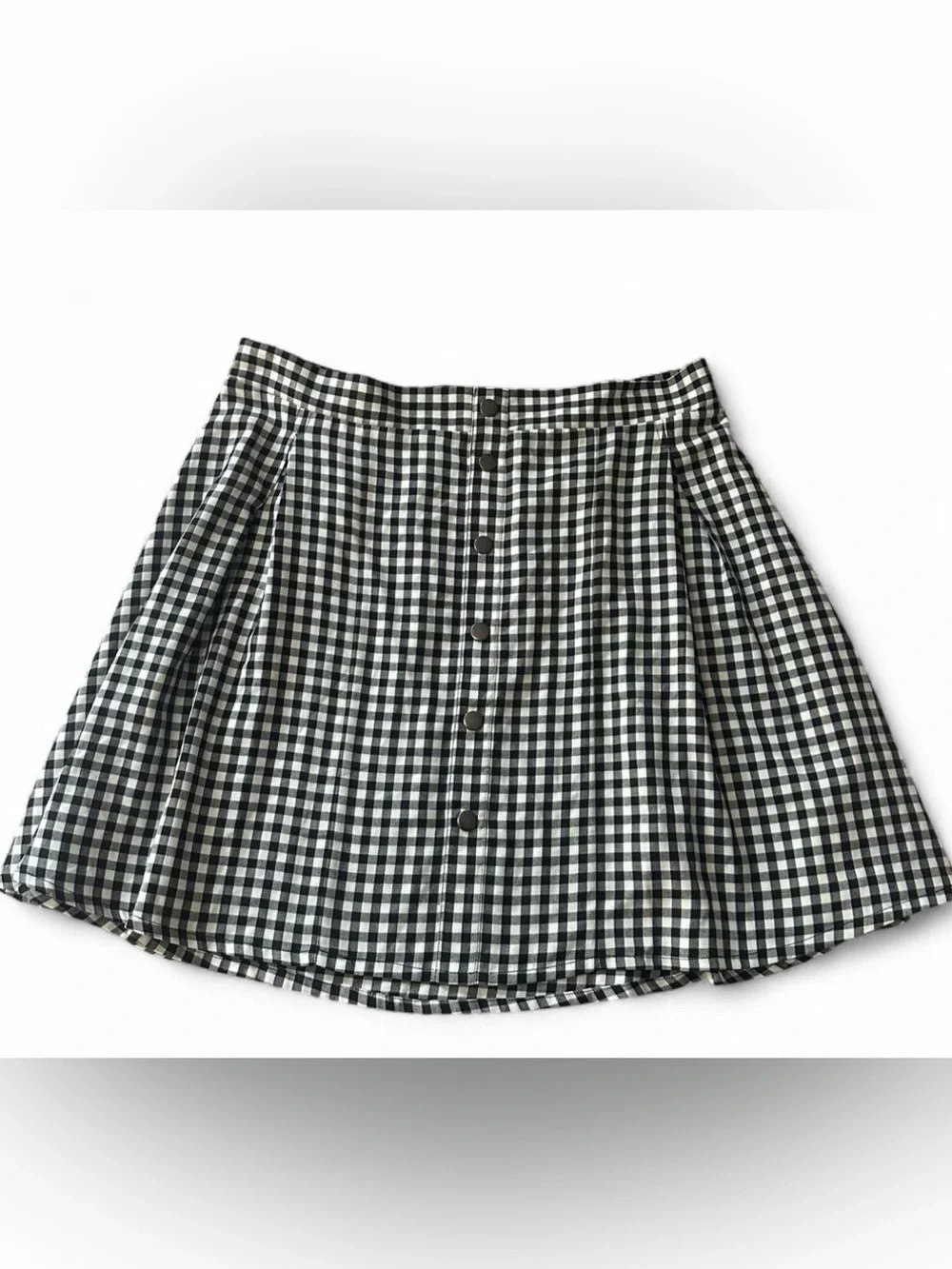 Torrid Black & White Gingham Skirt